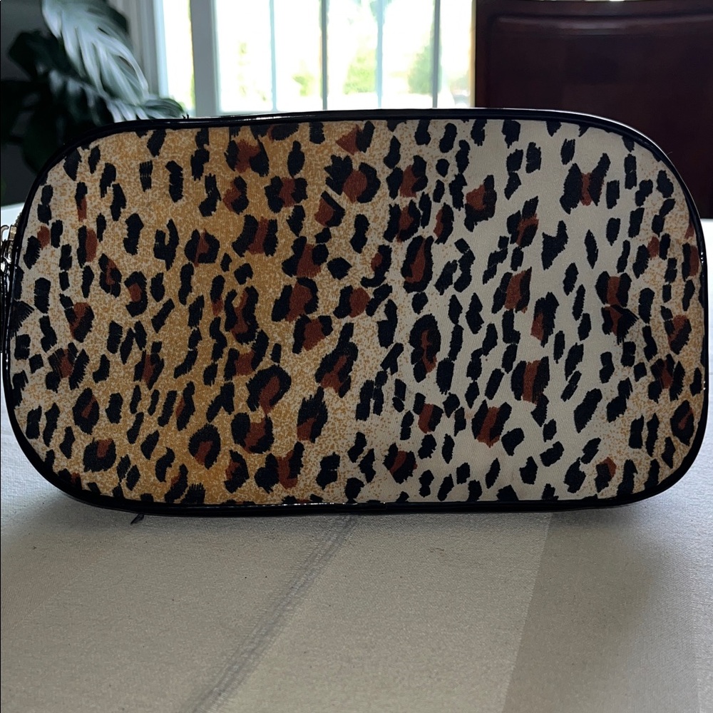 Lancome Leopard Print Cosmetic Bag